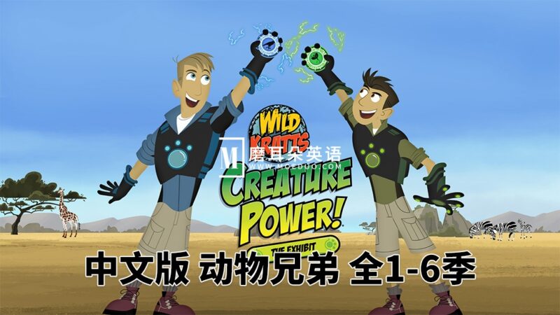 中文版《动物兄弟 Wild Kratts》全1-6季共132集，1080P高清视频带中文字幕，百度网盘下载！-晨希少儿英语